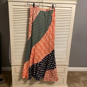 Multi color maxi skirt